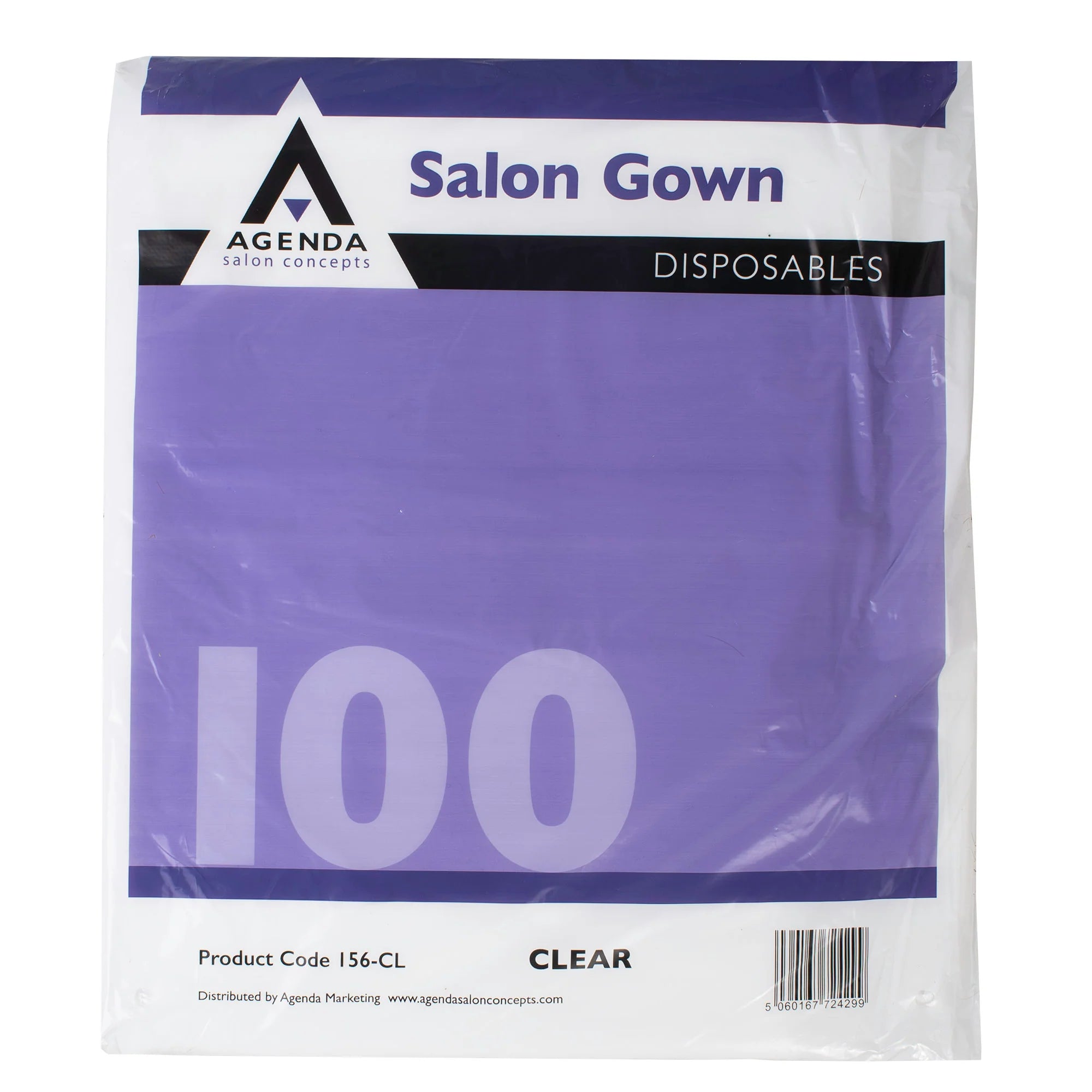 Agenda Clear Disposable Gowns 100