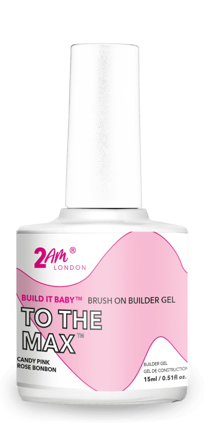 2am To The Max Candy Pink  Builder Gel 15ml