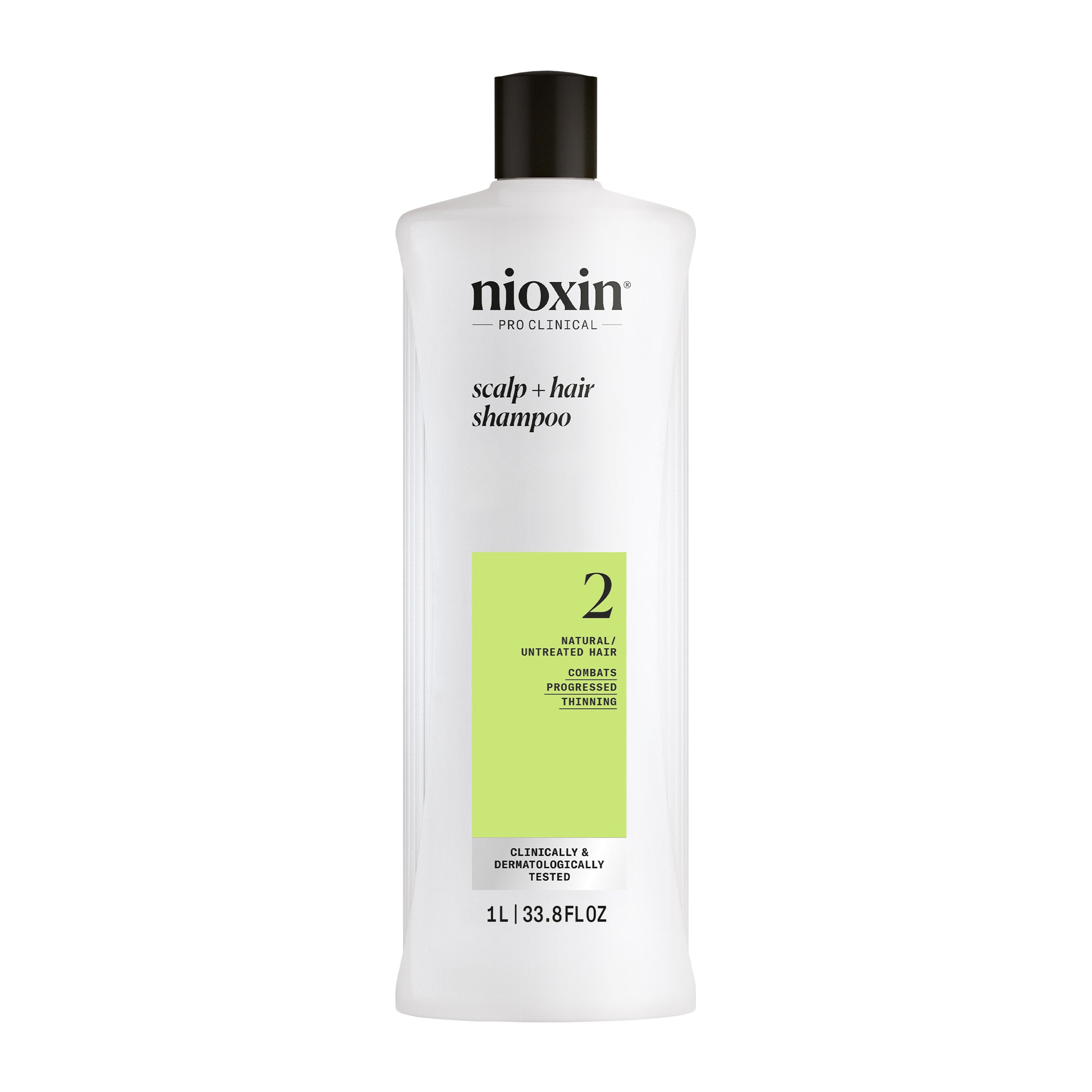 Wella Professional Nioxin Cleanser Shampoo System 2 for Natural Hair with Progressed Thinning