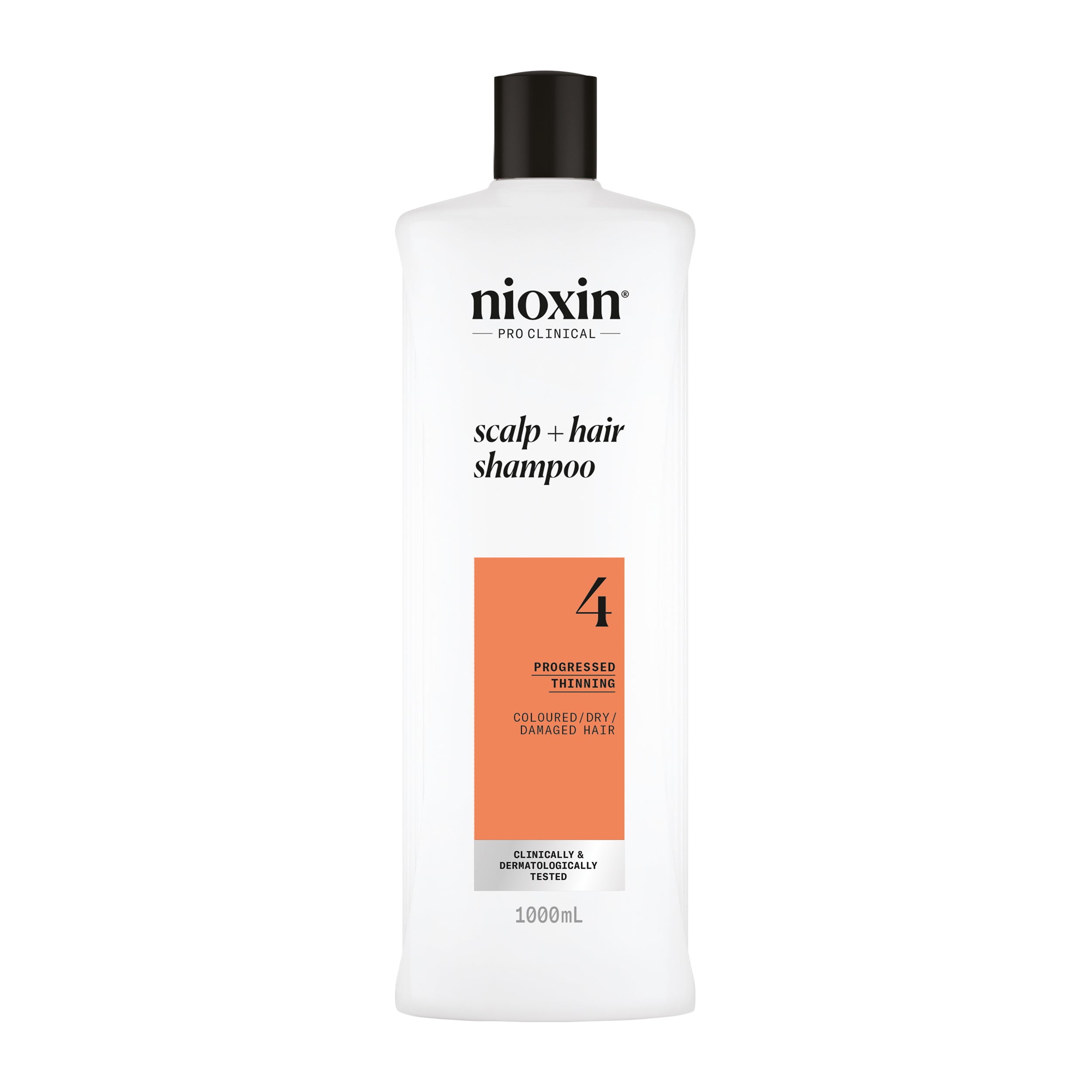 Wella Professional Nioxin Cleanser Shampoo System 4 for Coloured Treated Hair with Progress Thinning