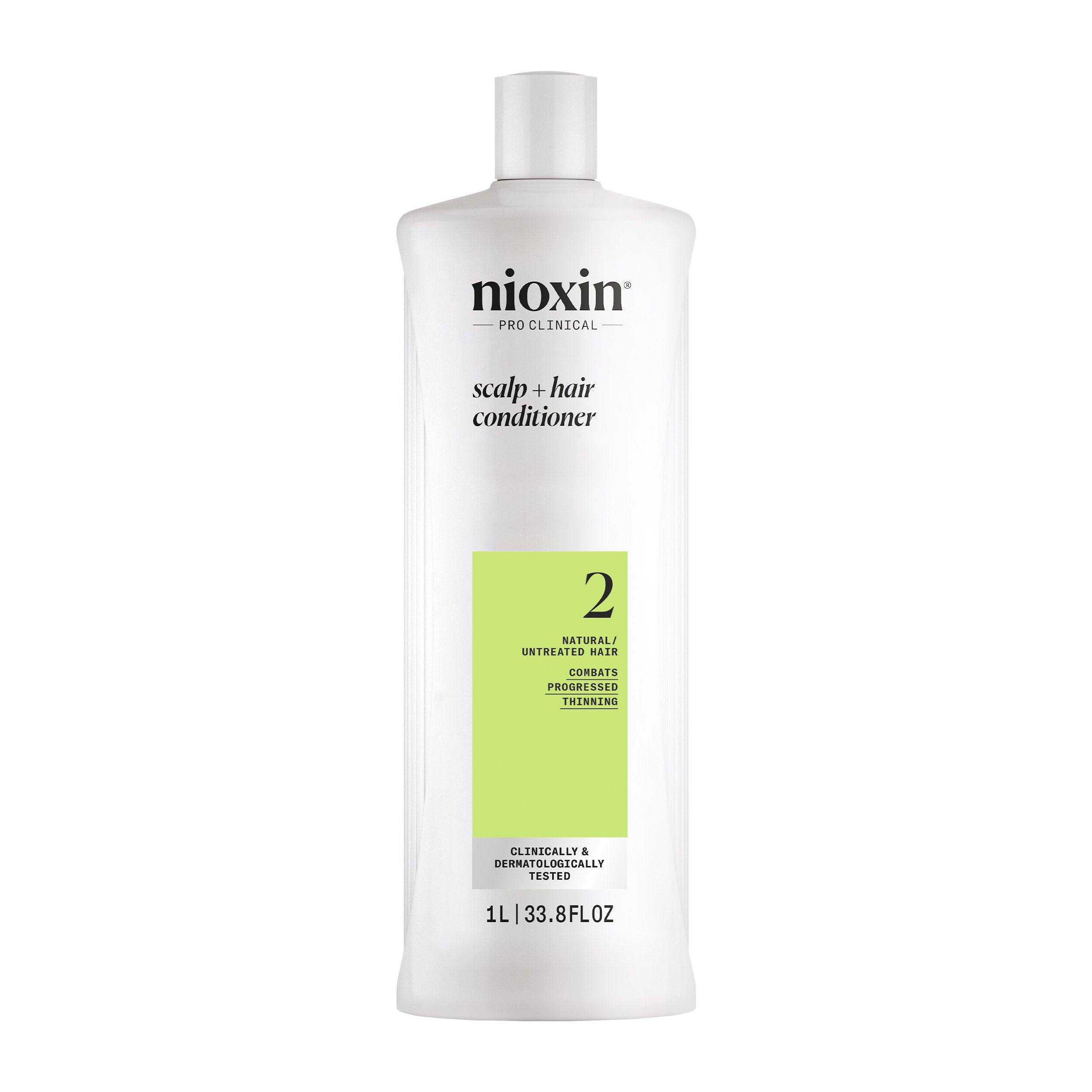 Wella Professional Nioxin Cleanser Conditioner System 2 for Natural Hair with Progressed Thinning