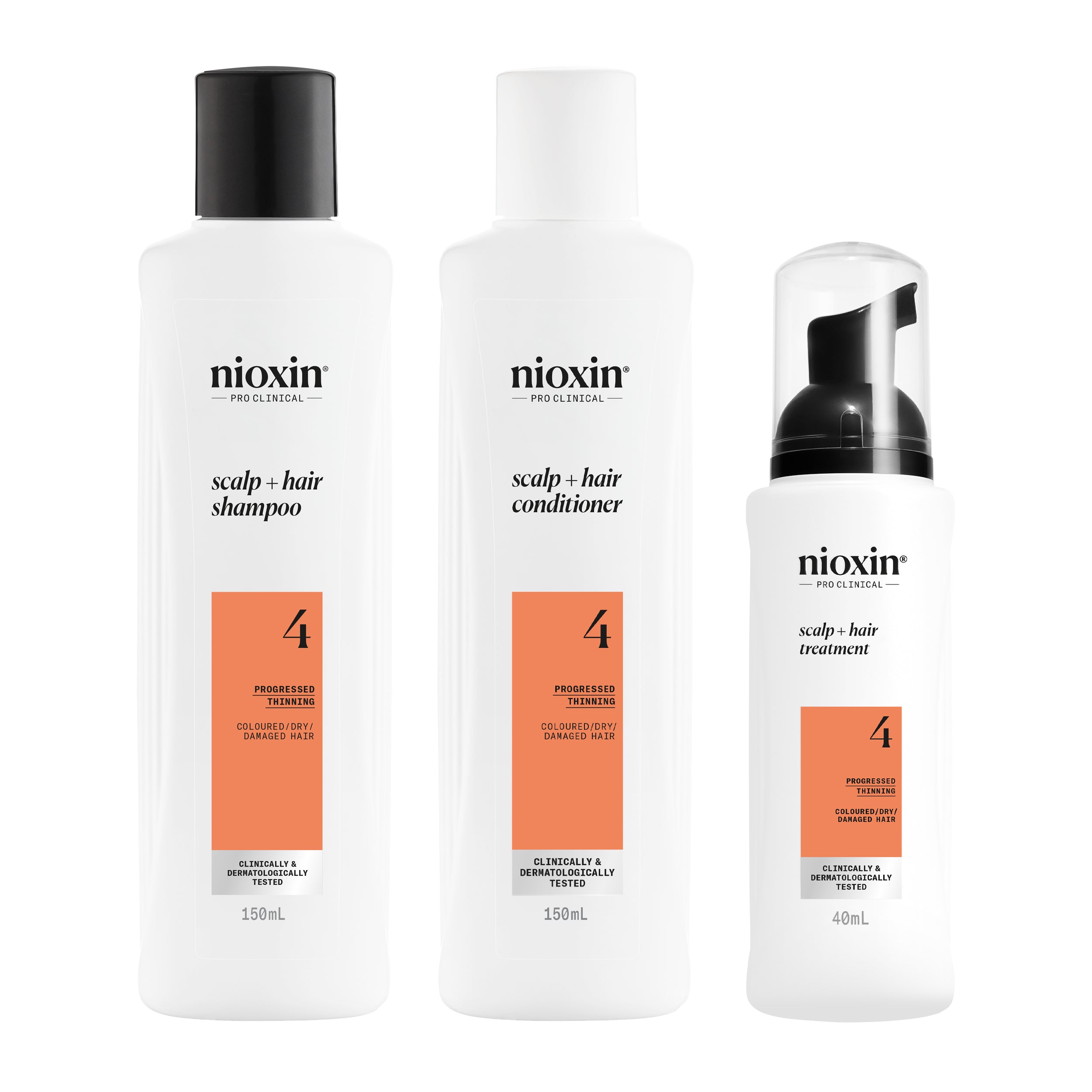 Wella Professional Nioxin Kit System 4 for Coloured Treated Hair with Progressed Thinning