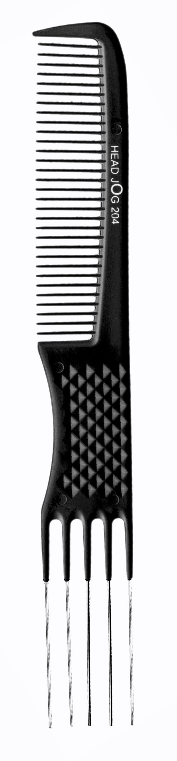 Head Jog 204 Metal Pin Comb Black