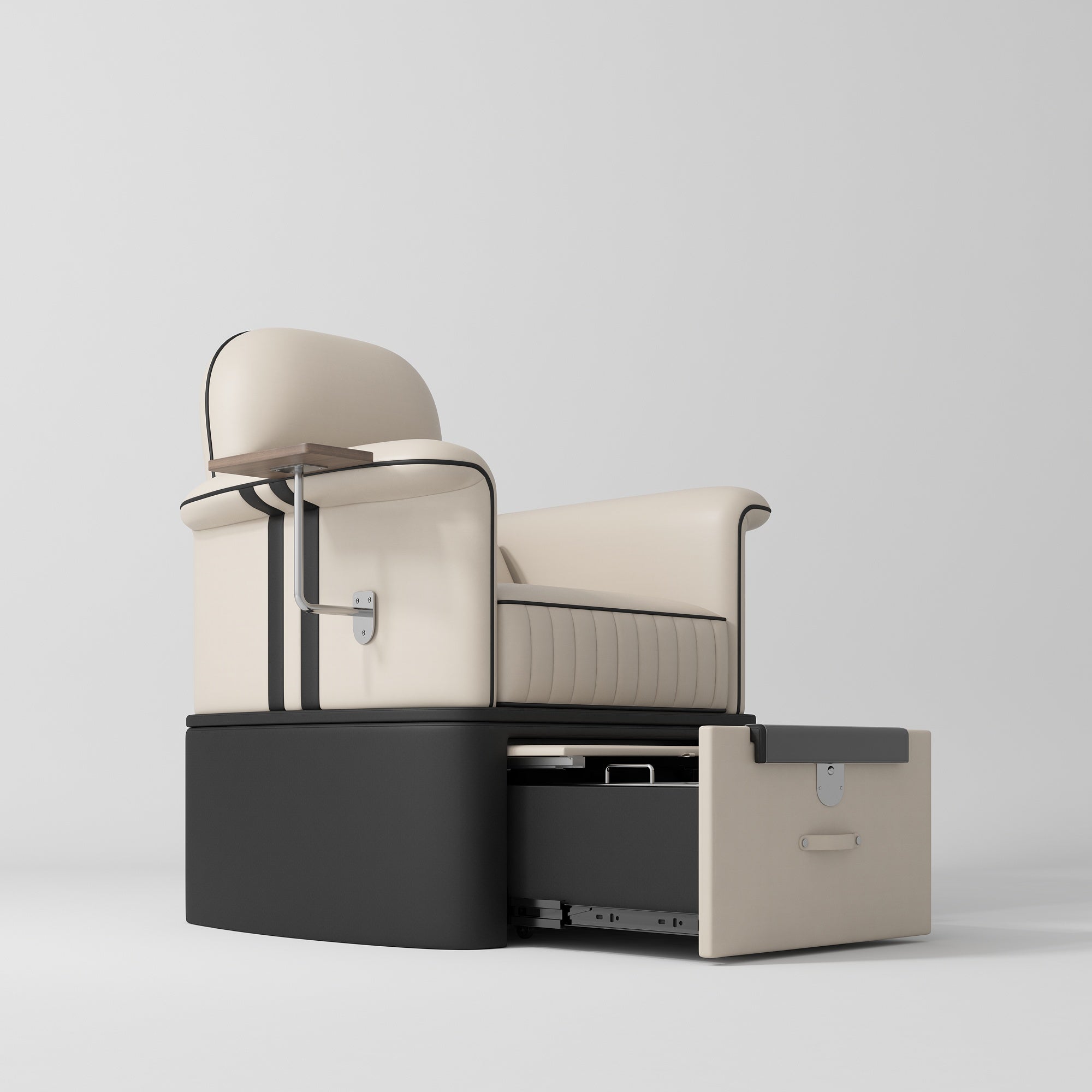 SkinMate Edge Pedicure Beauty Chair Classic Beige