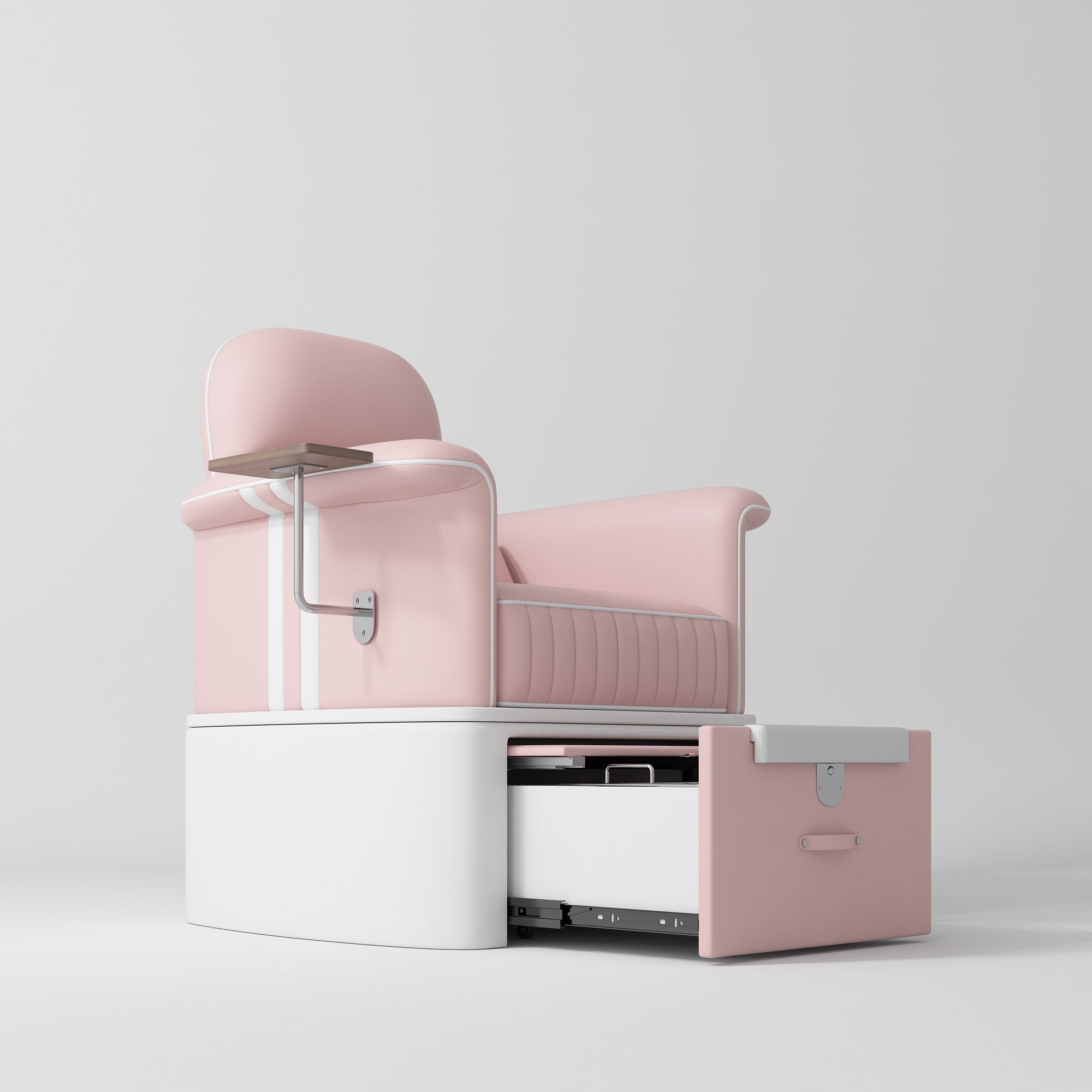 SkinMate Edge Pedicure Beauty Chair Pink