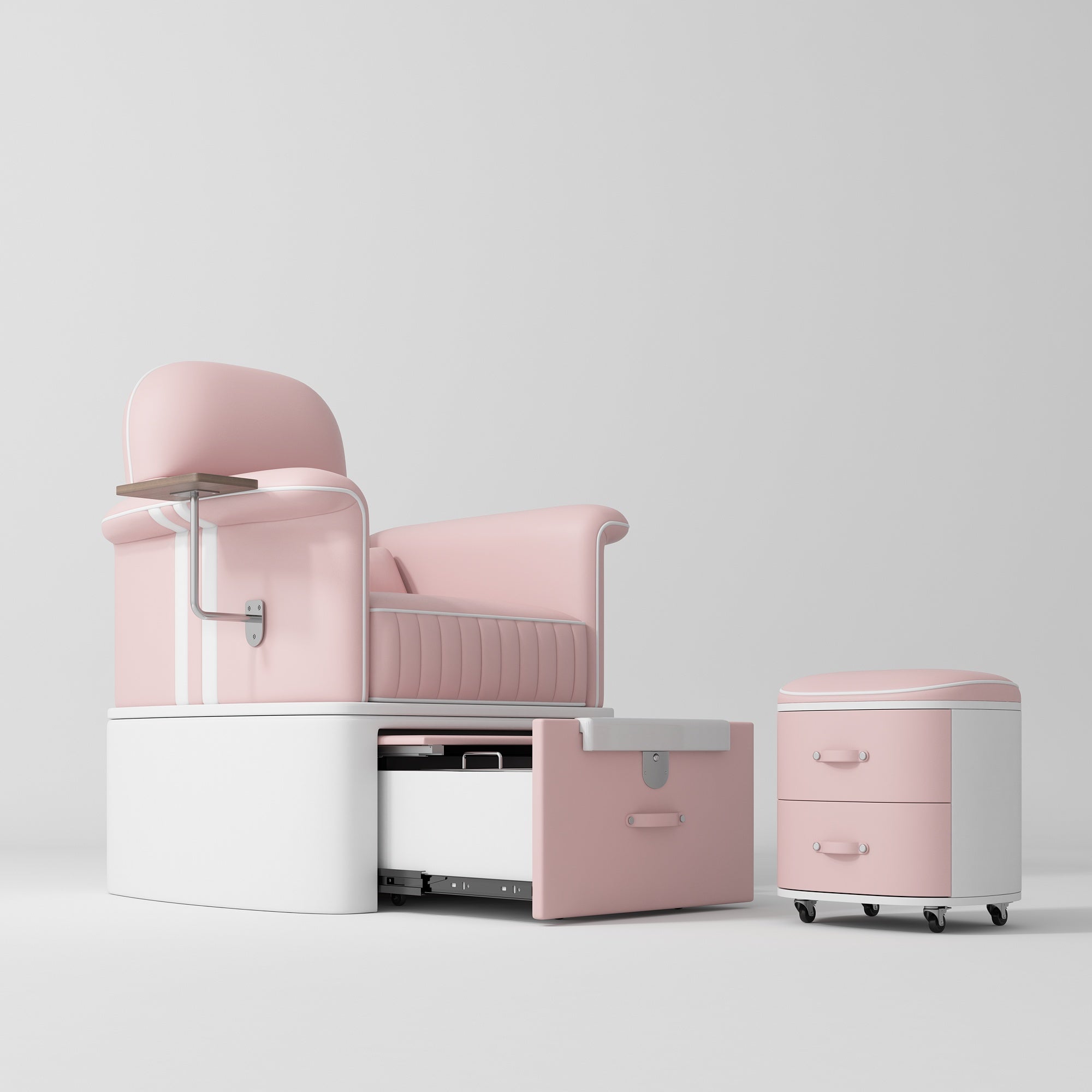 SkinMate Edge Pedicure Beauty Chair Pink