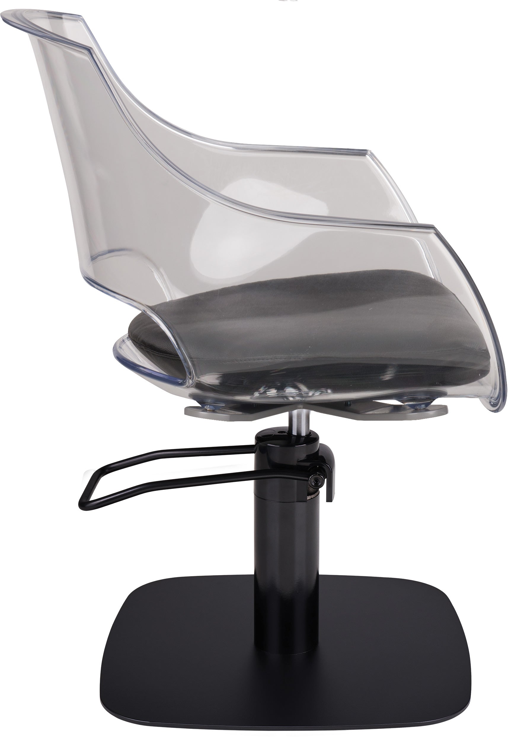 Ayala Ghost Salon Styling Chair Black