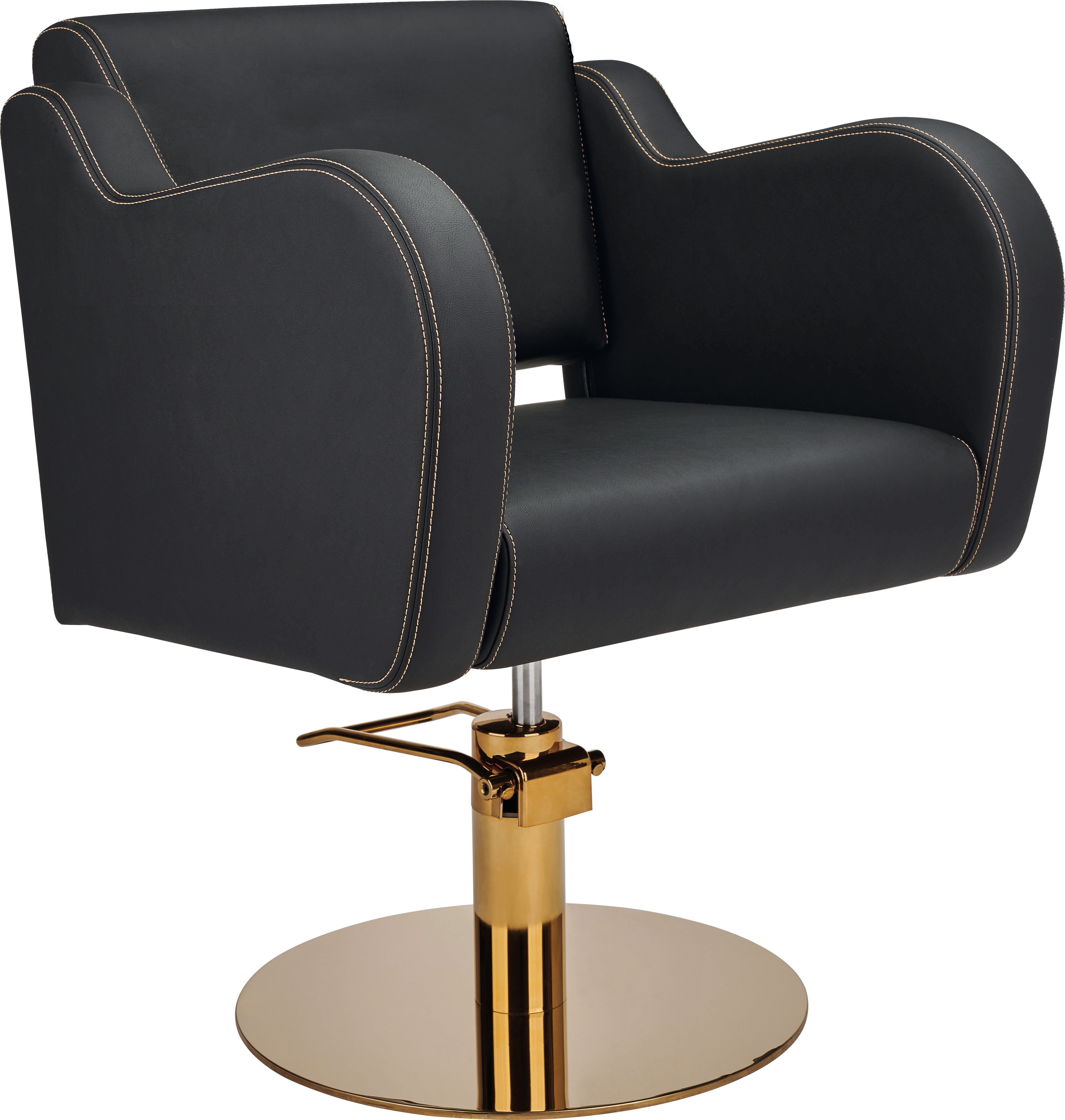 Ayala Holly G Salon Styling Chair Black & Gold