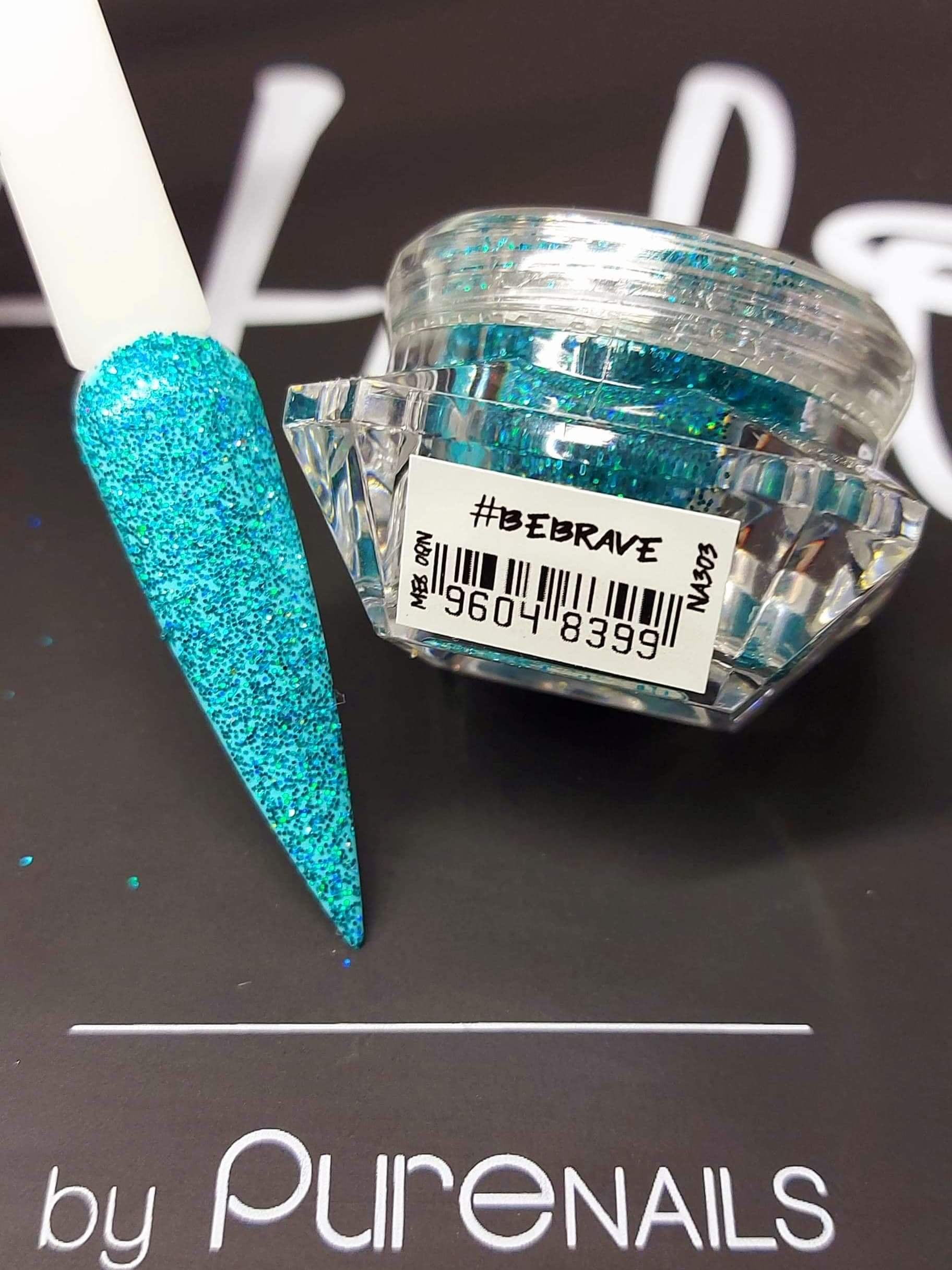 Halo Create Glitter Be Brave Teal 5g