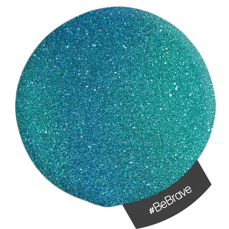 Halo Create Glitter Be Brave Teal 5g