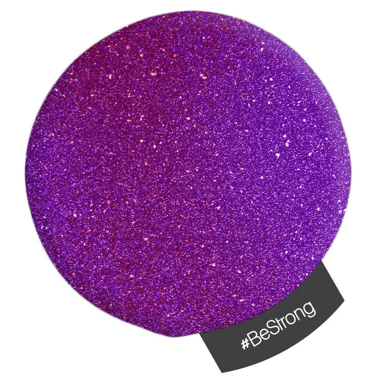 Halo Create Glitter Be Strong Purple 5g