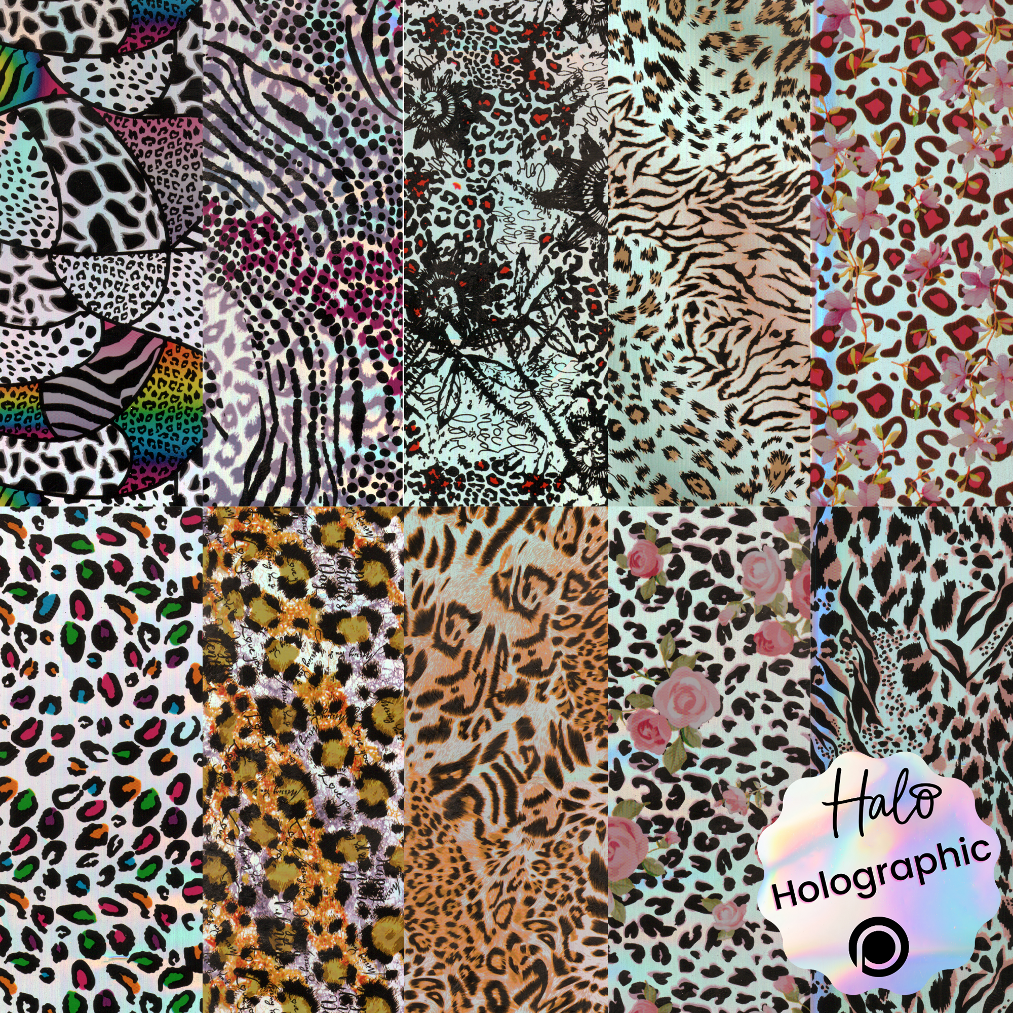 Halo Create Nail Foils Laser Leopard (10)
