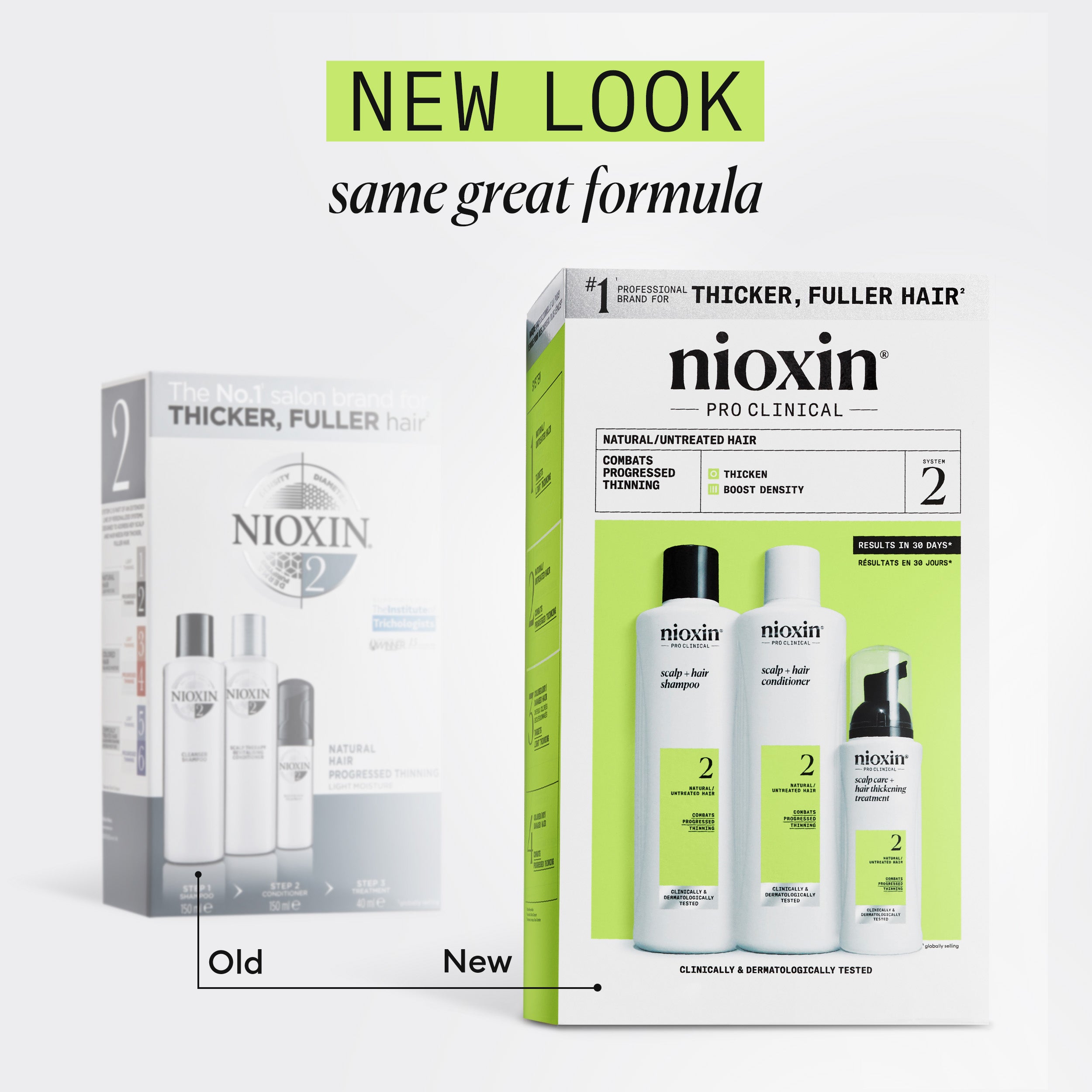 Wella Professional Nioxin Kit System 2 for Natural Hair with Progressed Thinning