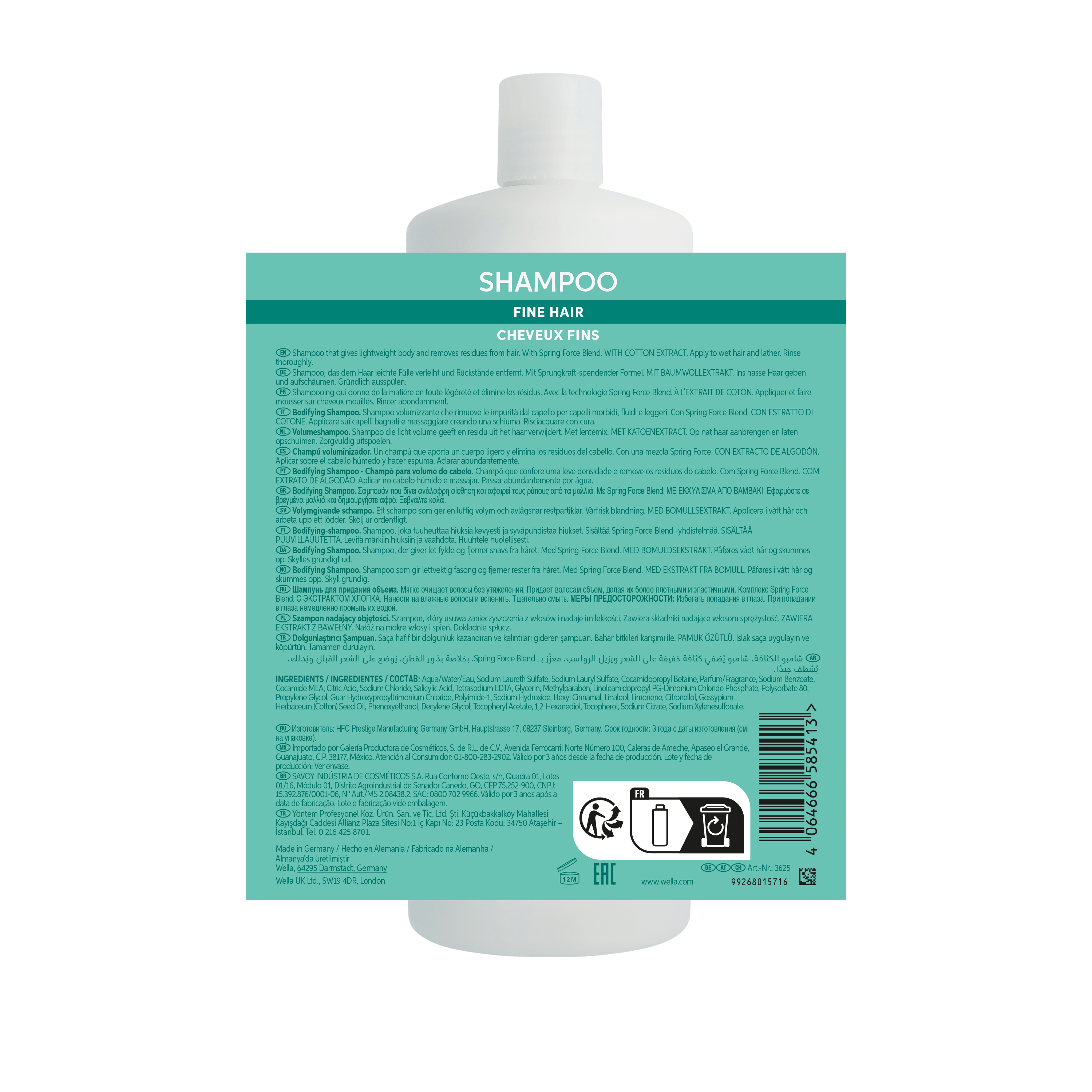 Wella Professionals Invigo Volume Boost Shampoo 1000ml