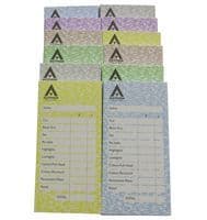 Agenda Assorted Colour Check Pads (Numbered)