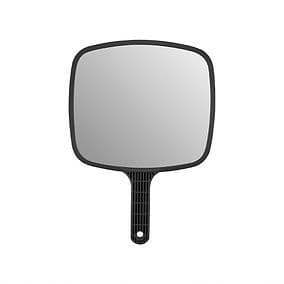 Black Lollipop Hand Held Back Mirror