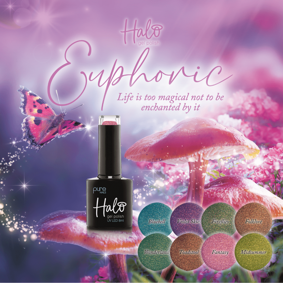 Halo Gel Nails Euphoric Collection Gel Polish 8ml x 8
