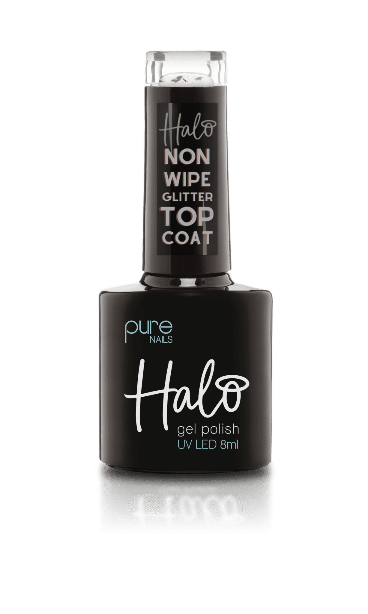 Halo Gel Nails Over The Top Non Wipe Glitter Topcoat 8ml Grand Central N2665