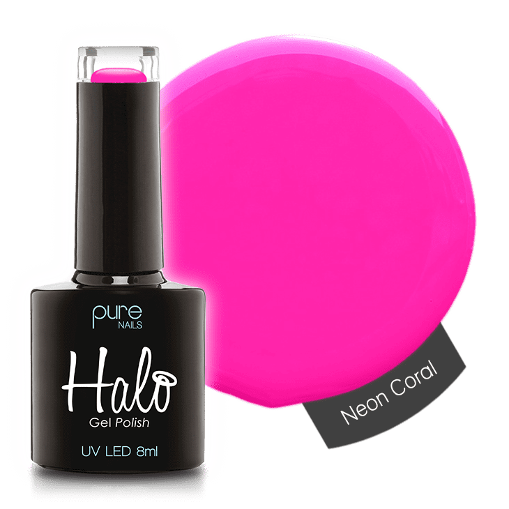 Halo Gel Polish 8ml Neon Coral