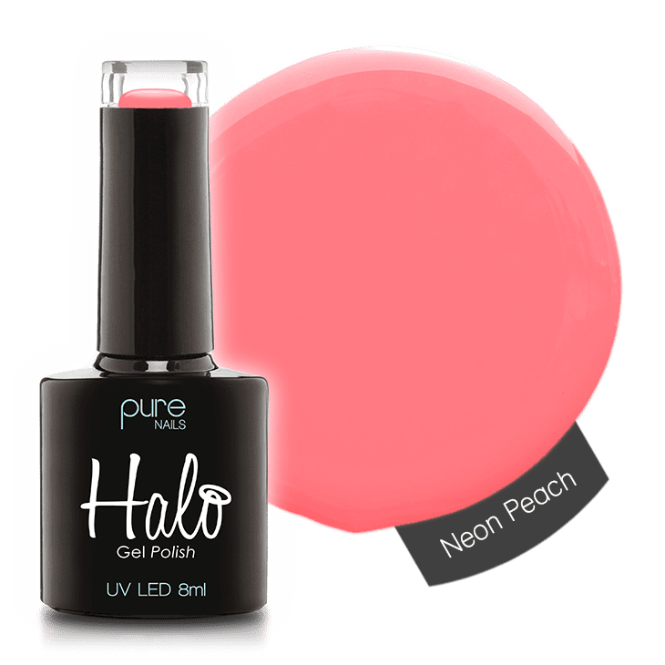 Halo Gel Polish 8ml Neon Peach