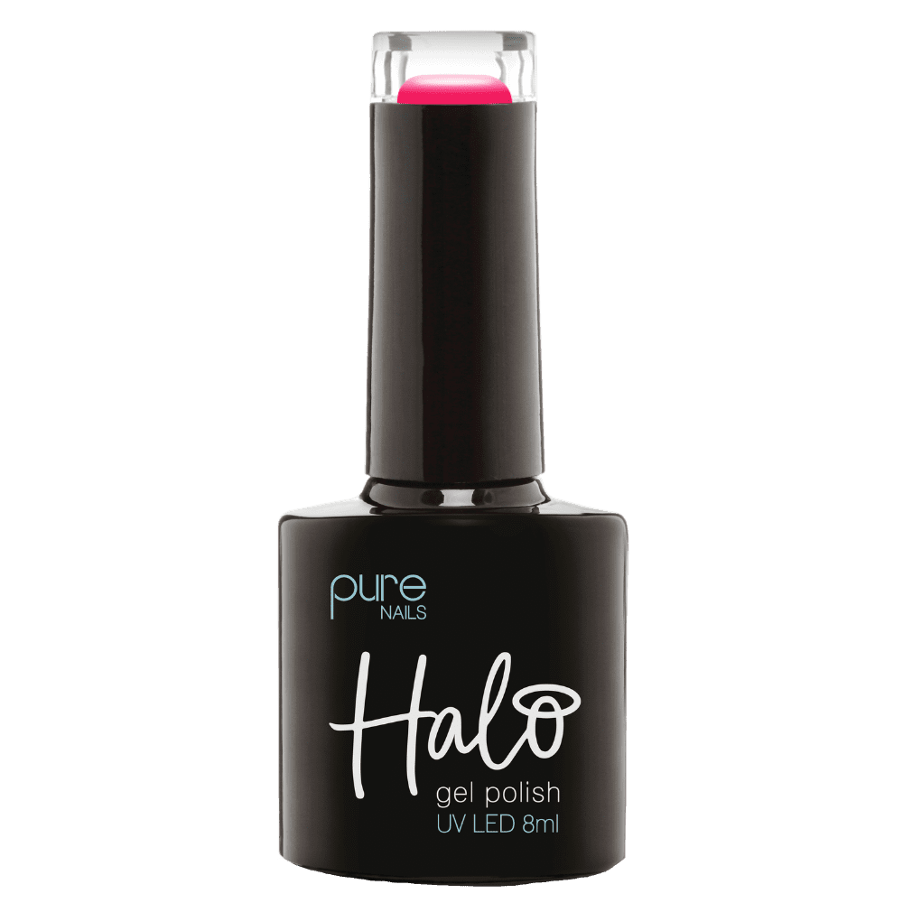 Halo Gel Polish Stained Glass Neon Pink 8ml