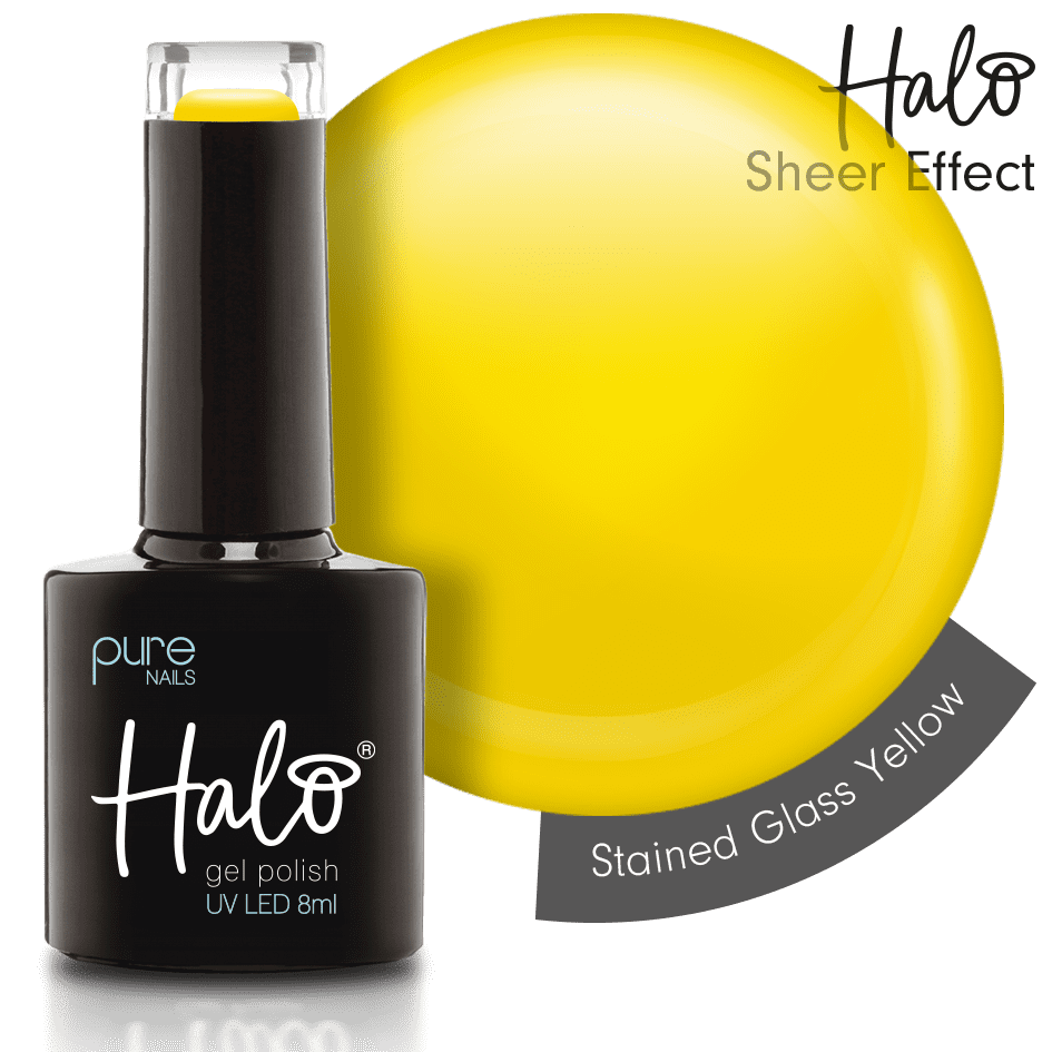 Halo Gel Polish Stained Glass Yellow  8ml