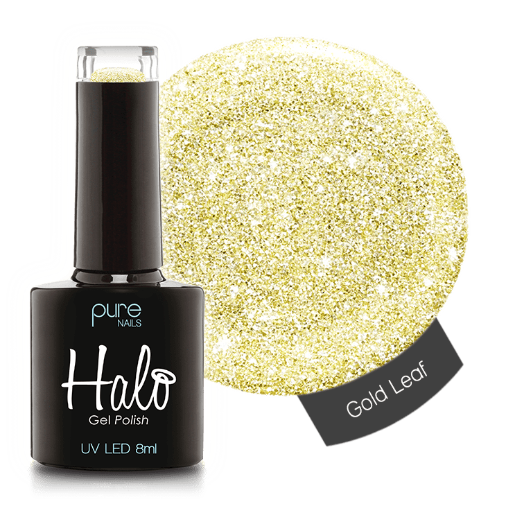 Halo Gold leaf 8ml Gel Polish