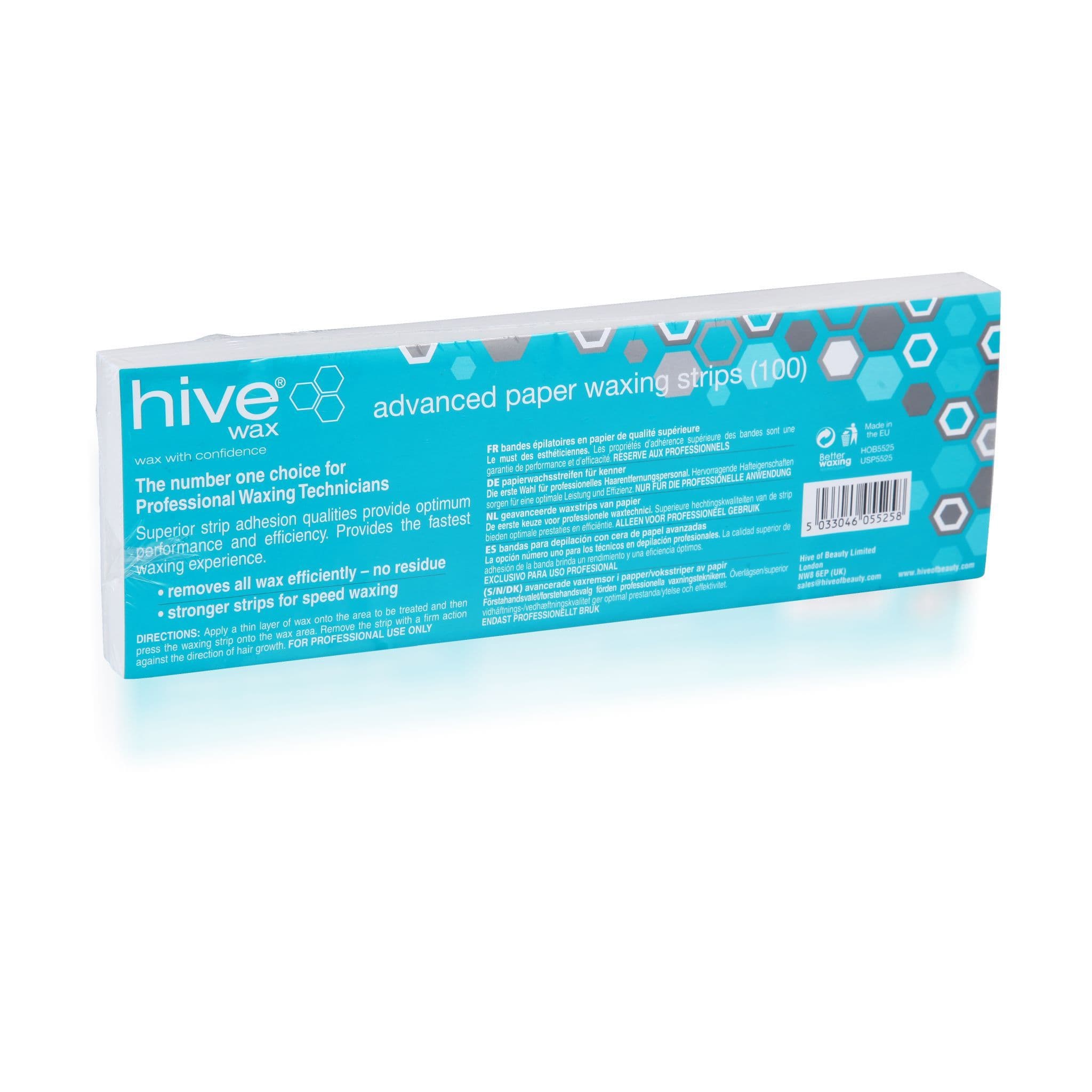 Hive Advanced Paper Wax Strips 100