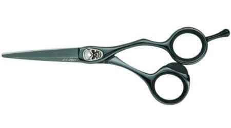Joewell FX Pro Black Titanium Skull Offset Scissor 6"