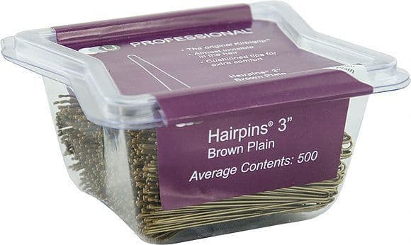 LJ 3" Plain Pins Brown (500)