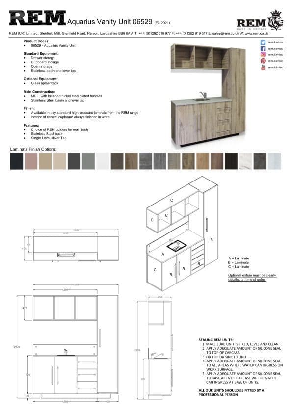 REM Aquarius Colour Dispensary Unit