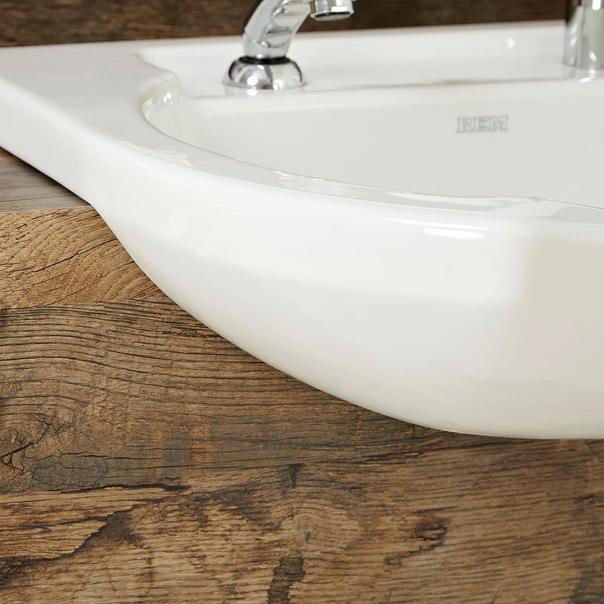 REM Cadillac Barbers Unit Front wash Basin with Full Mirror