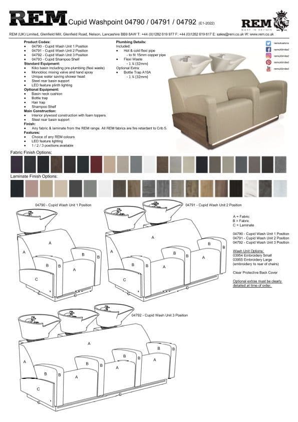 REM Cupid Salon Backwash Unit 3 Position