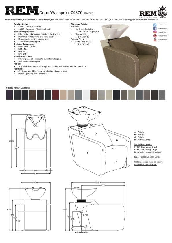 REM Dune 21 Back Wash Unit