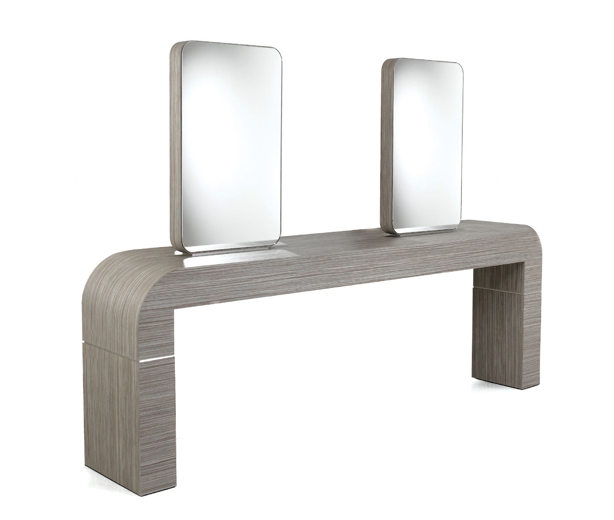 REM Lunar Freestanding 4 Position Island Styling Unit Storage Mirror