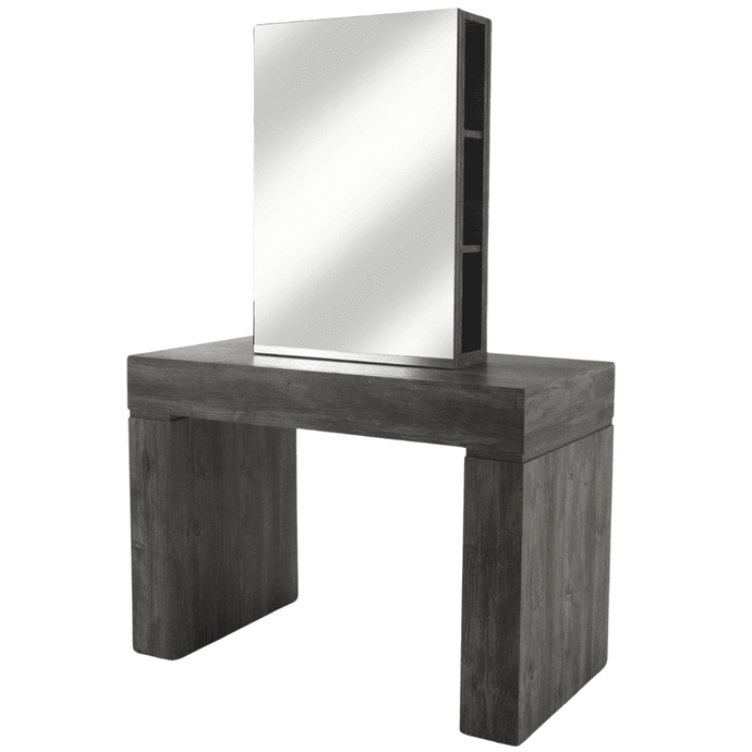 REM Oasis Freestanding 2 Position Wall Styling Unit Storage Mirror ...