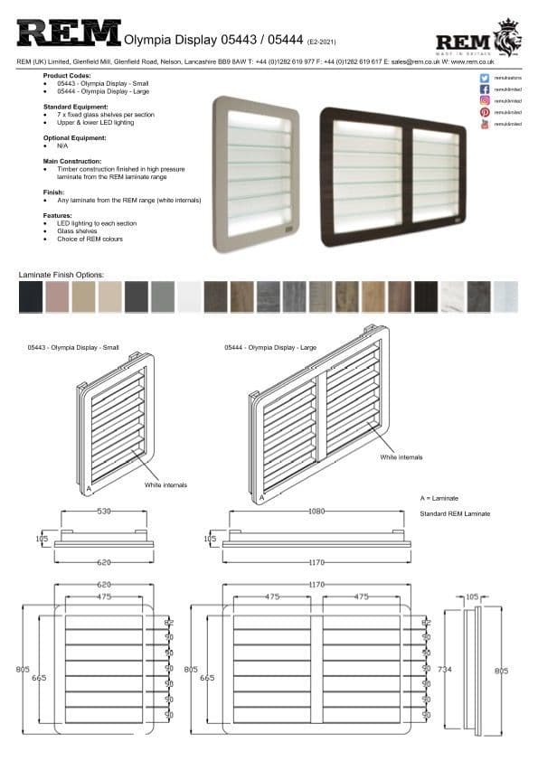 REM Olympia Nail Varnish Display Large