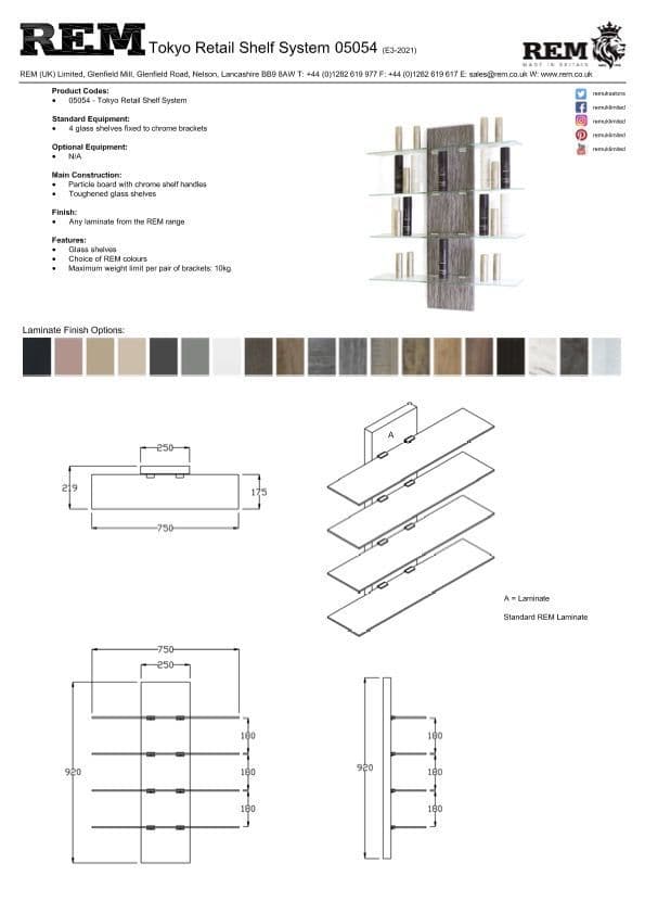 REM Tokyo Retail Shelf System