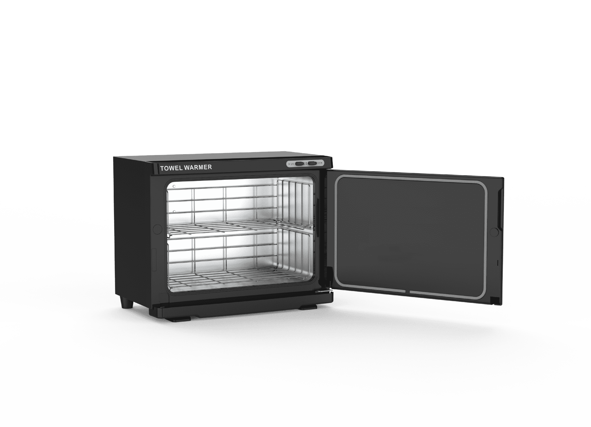 SkinMate Large Hot Towel Cabinet Black