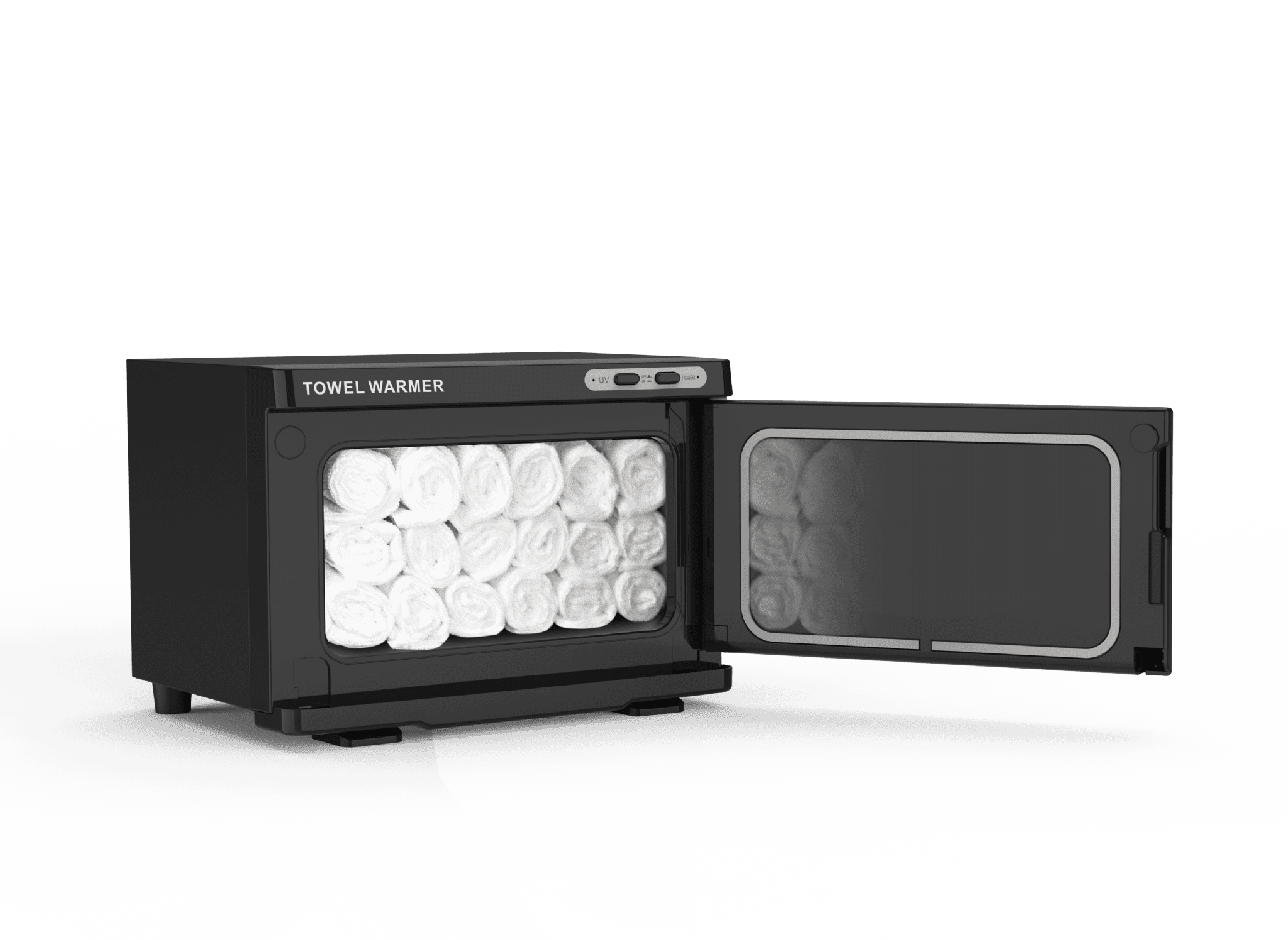 SkinMate Small Hot Towel Cabinet Black