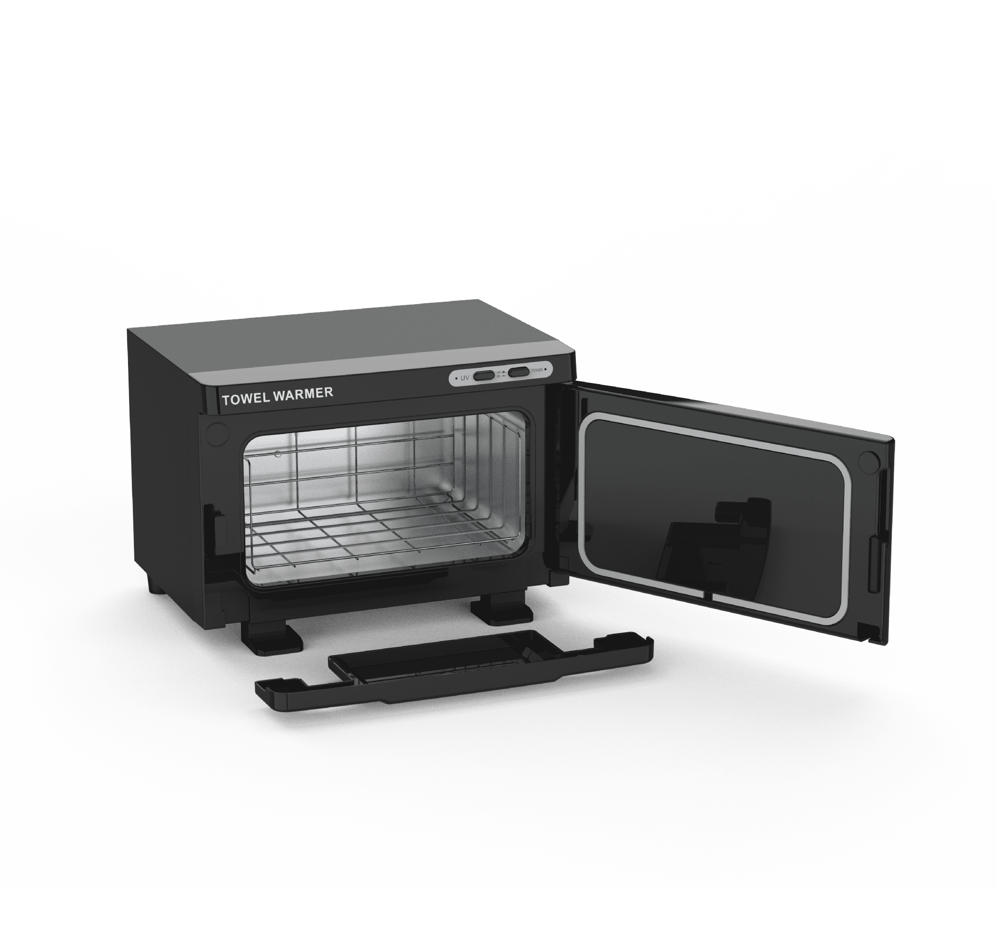 SkinMate Small Hot Towel Cabinet Black