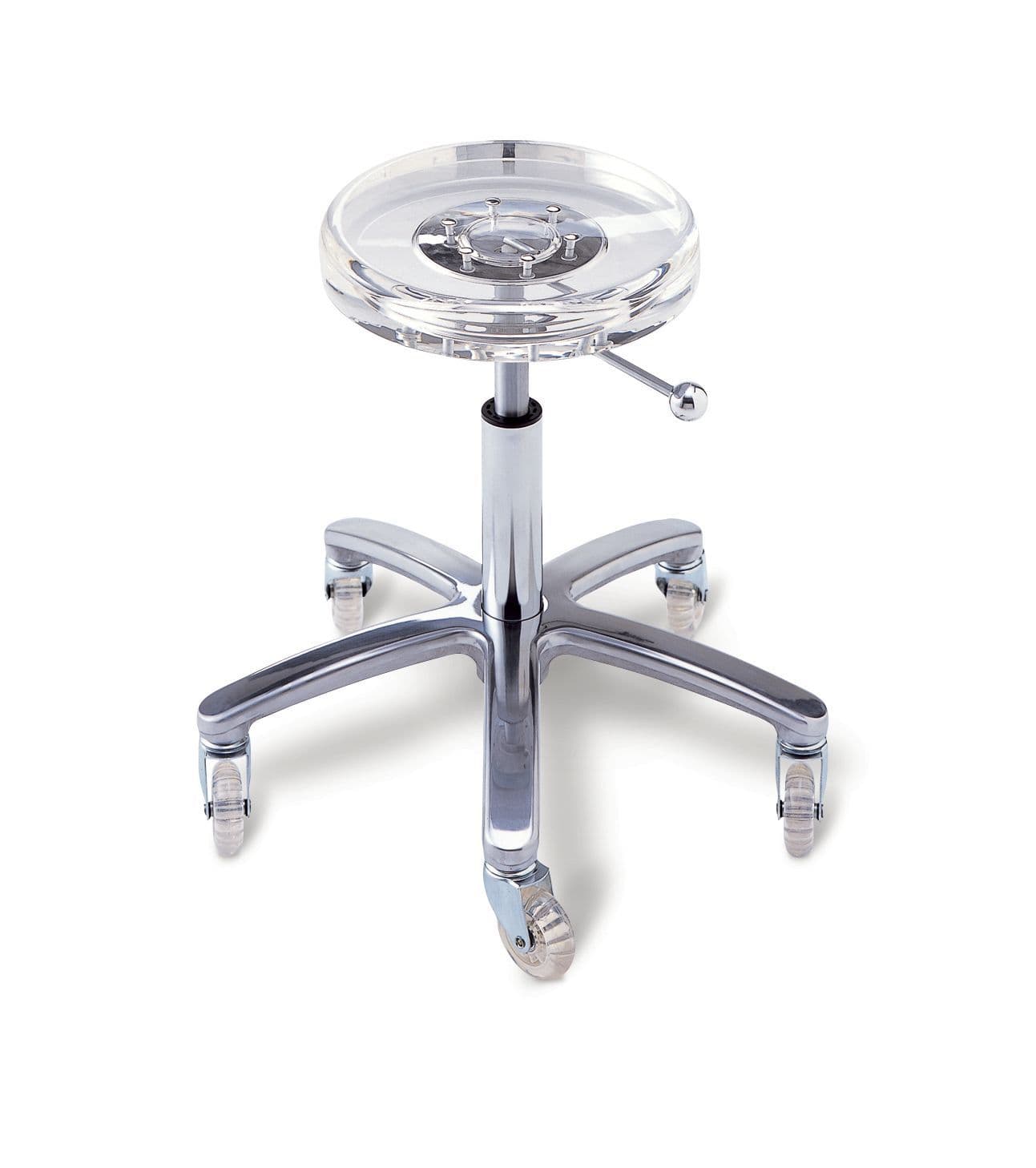 Takara Belmont D-Stool Alumi & Clear