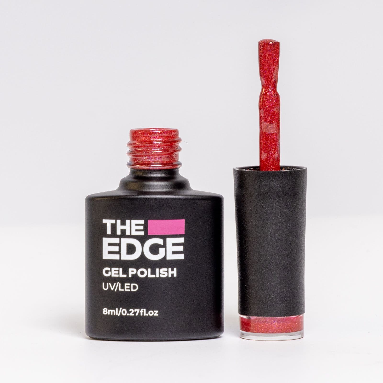 The Edge The Cherry Pink Glitter Gel Polish 8ml