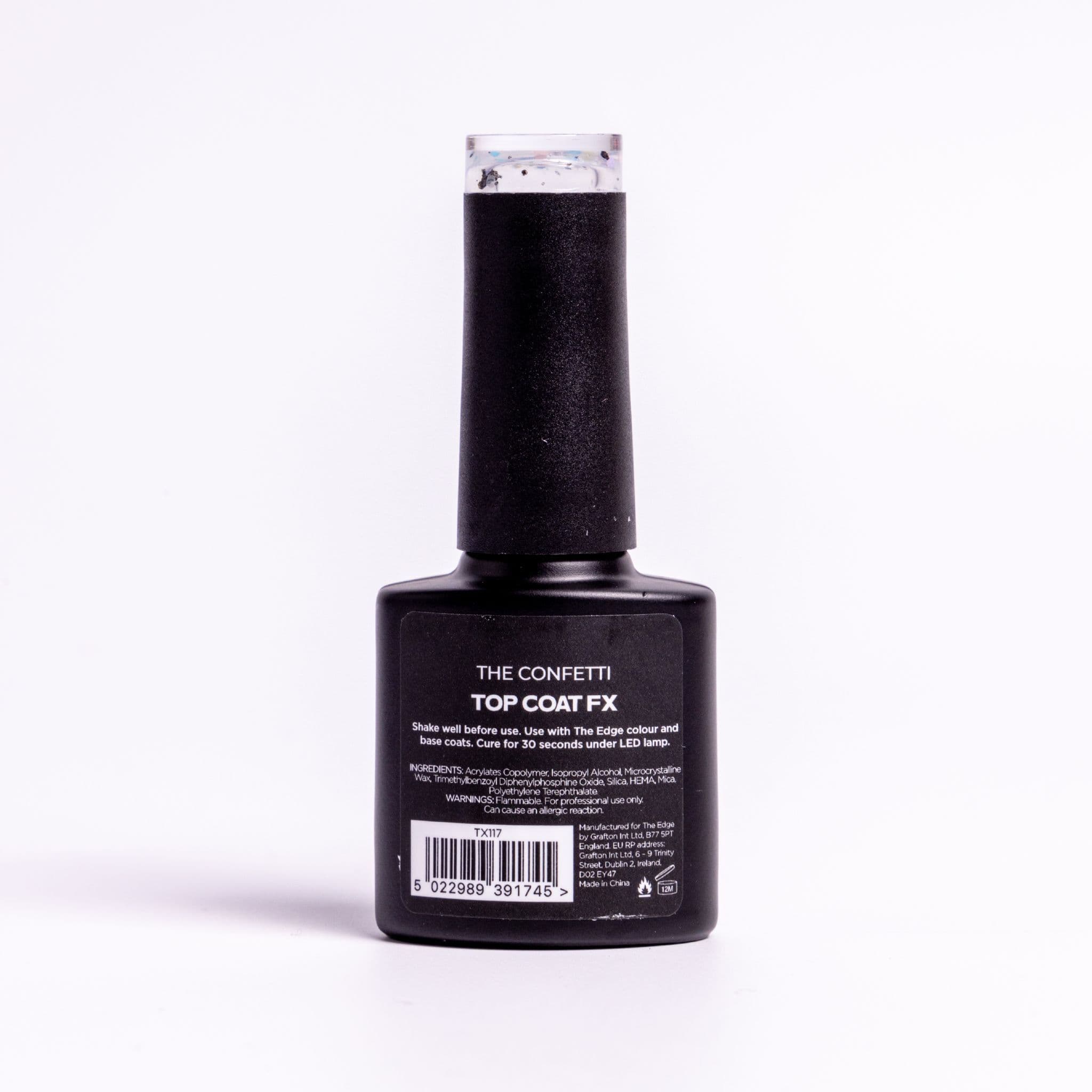 The Edge The Confetti Top Coat (FX) Gel Polish 8ml