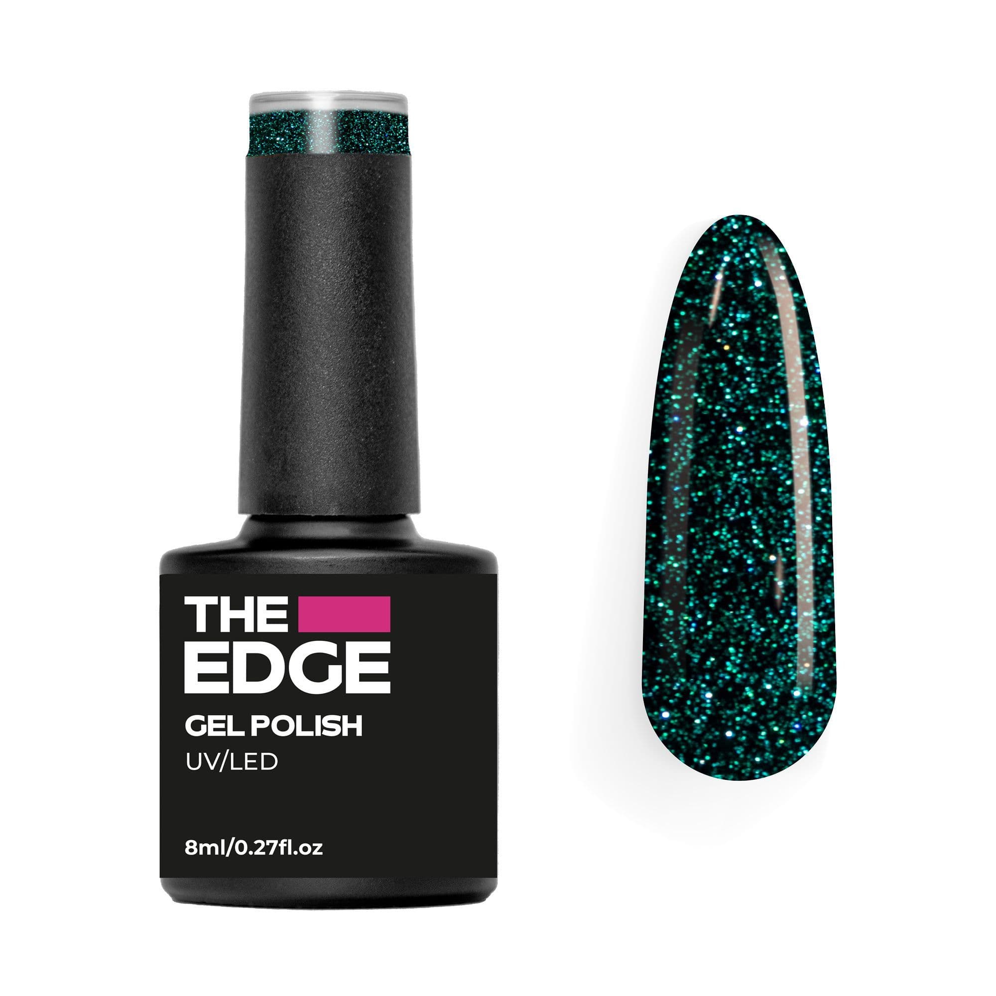 The Edge The Emerald  Glitter Gel Polish 8ml