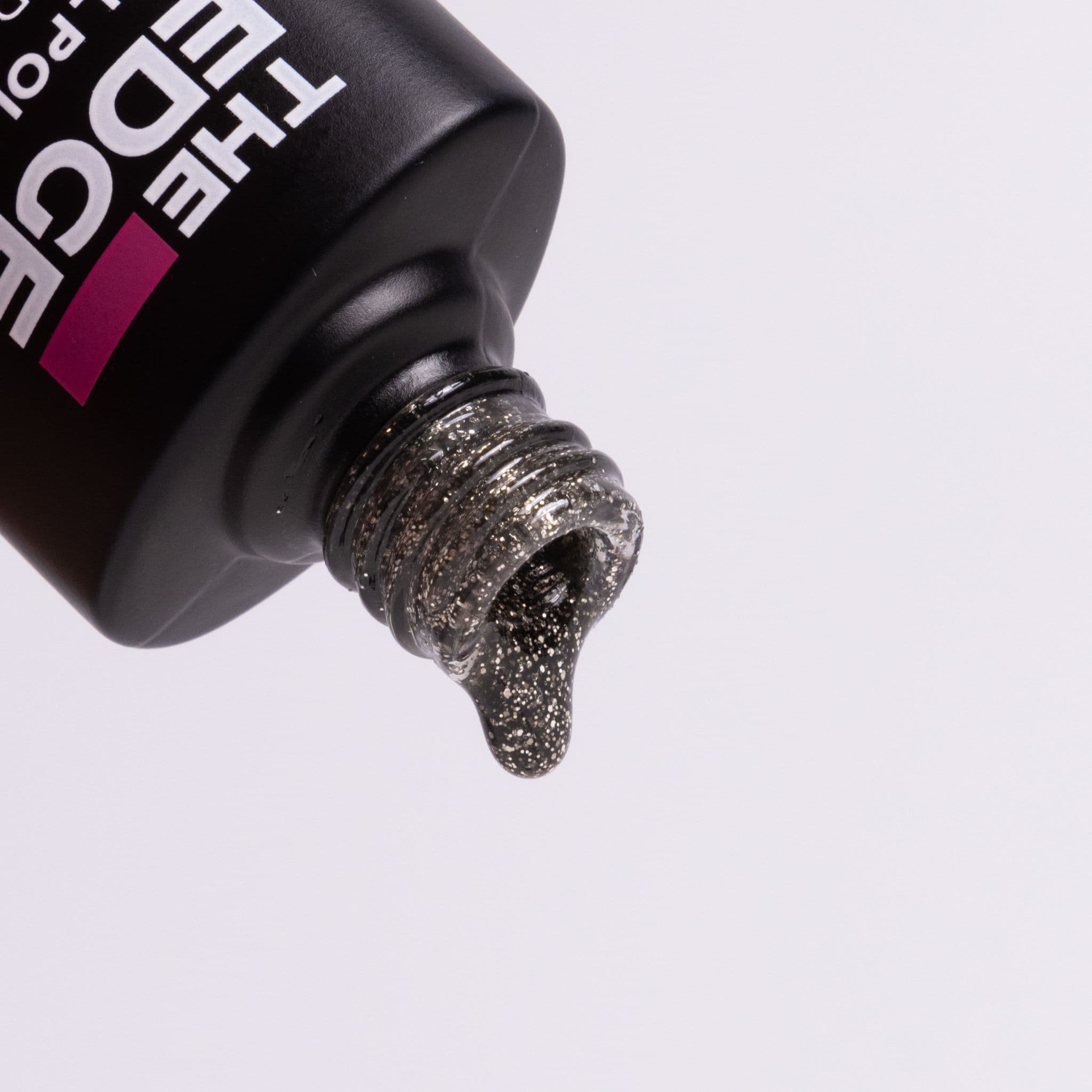 The Edge The Gold & Black Glitter Gel Polish 8ml