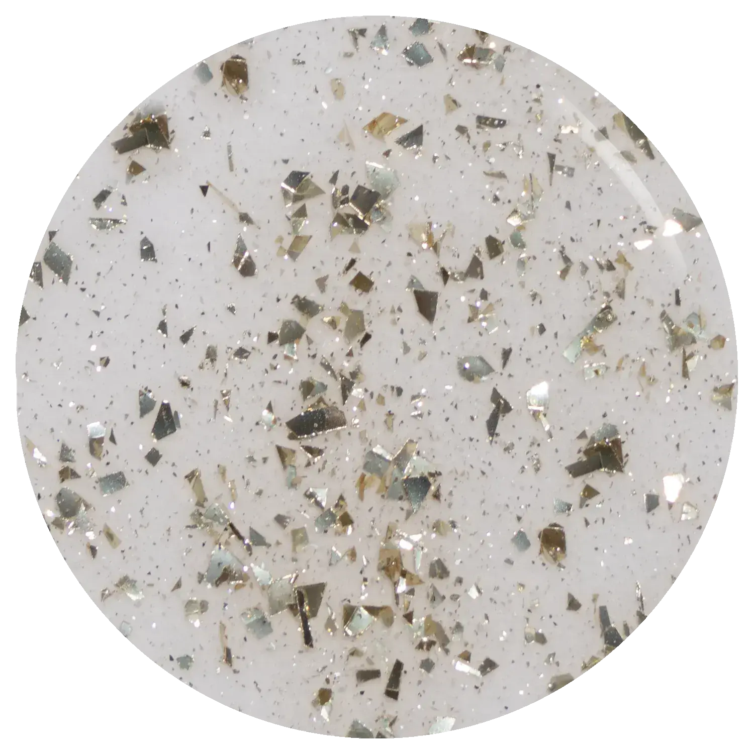 The Edge The Gold Flake Top Coat (FX) Gel Polish 8ml