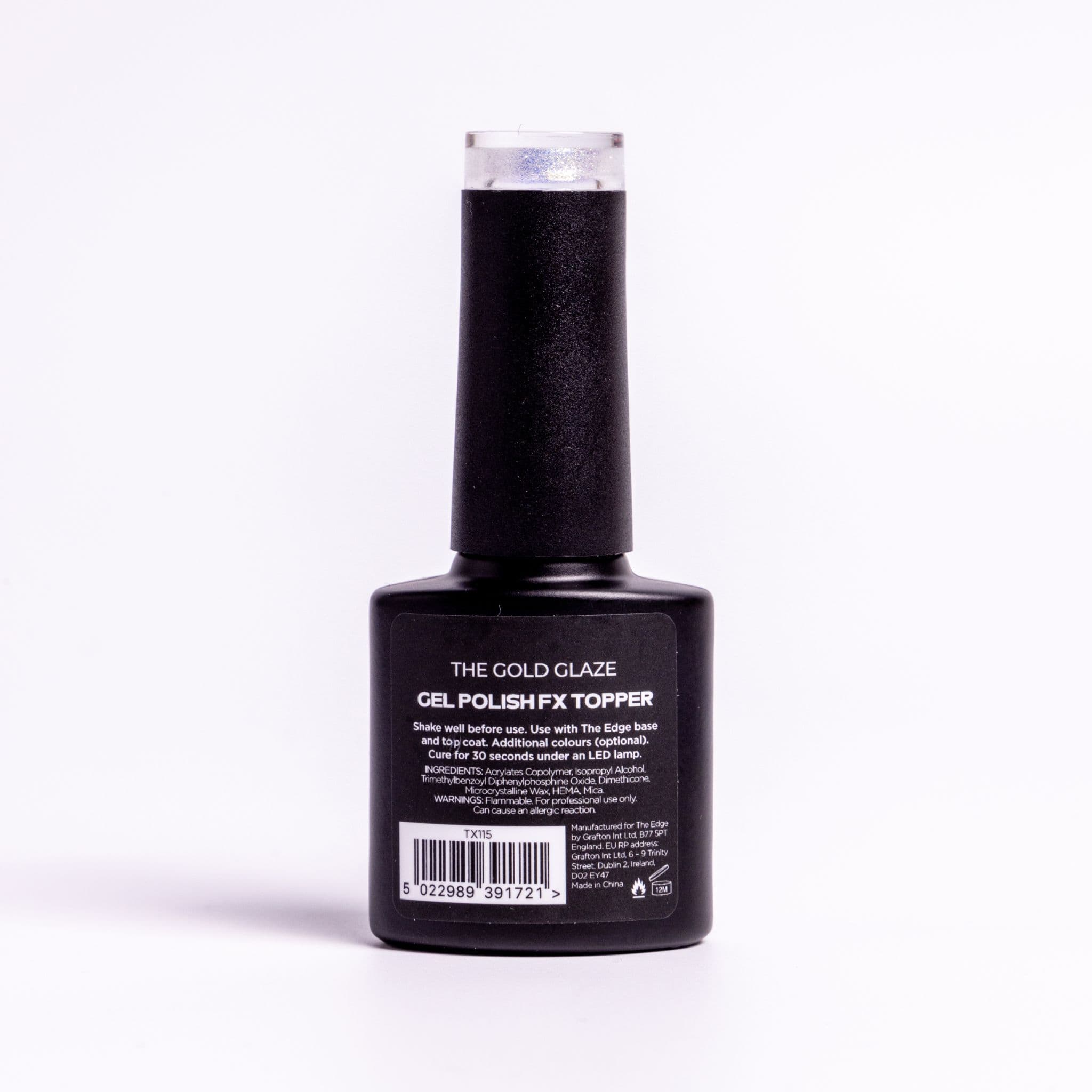 The Edge The Gold Flake Top Coat (FX) Gel Polish 8ml