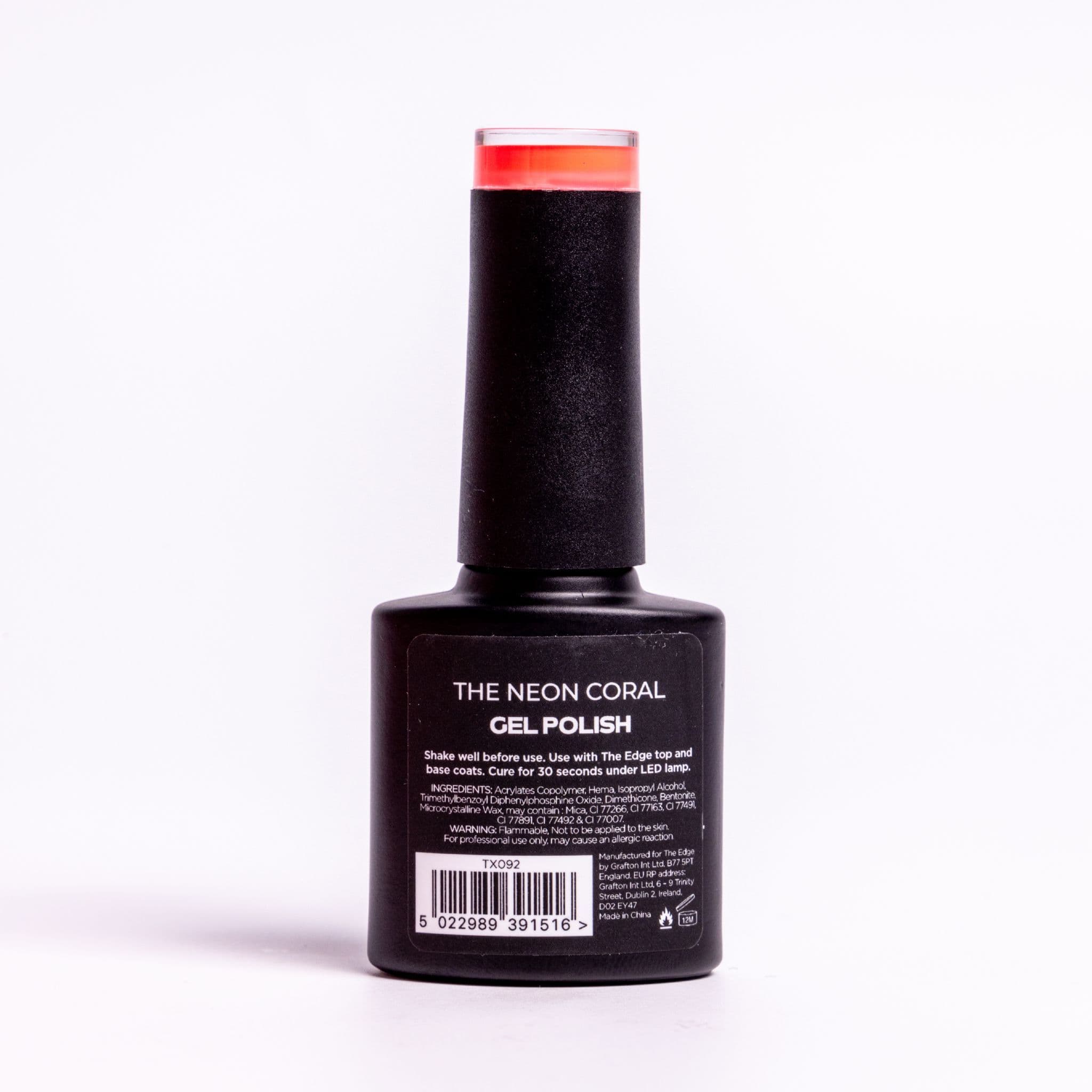 The Edge The Neon Coral Gel Polish 8ml