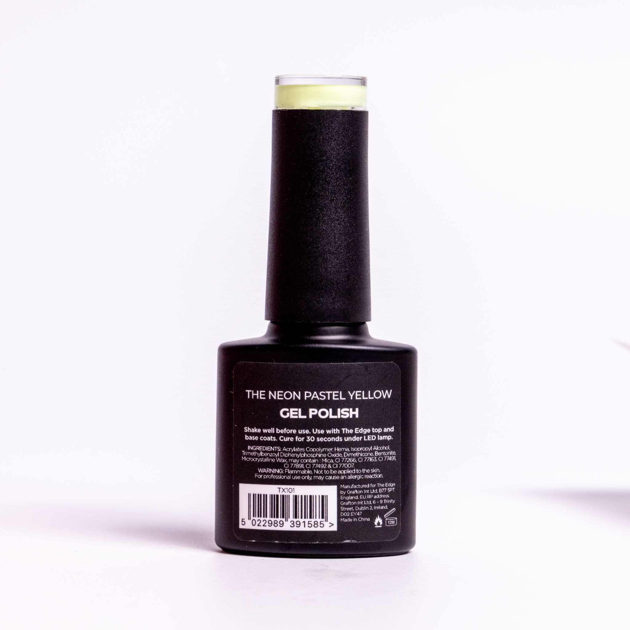 The Edge The Neon Pastel Yellow Gel Polish 8ml